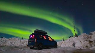 Mega NORDLICHTER beim WINTERCAMPING [F8] Abenteuer POLARKREIS im WINTER