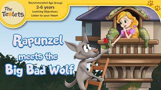 Rapunzel meets the Big Bad Wolf I Fairy Tales and Bedtime Stories I The Teolets