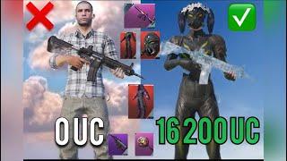 САМАЯ УДАЧНАЯ ПРОКАЧКА АККАУНТА НА 16200UC В PUBG MOBILE!ВЫБИЛ ШУТ+ВТОРЖЕНИЕ+МАСКА В ПУБГ МОБАЙЛ