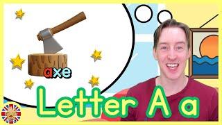 Learn Letter A-A is for Apple-Phonics sounds of Alphabet-colours-numbers-toddlers learning video