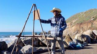 SATURATION plein air OIL PAINTING coastal california