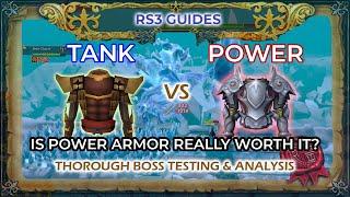 DEFINITIVE Tank vs Power Armor Testing on Bosses | Melee | RS3