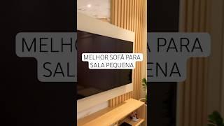 Melhor sofá para sala pequena  #saladetv #saladecorada #arquitetura #interiores #decorado #decora