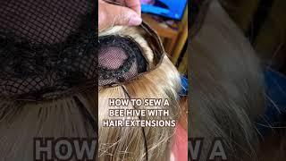 Best way To Do A Bee Hive Braid Pattern Hair Extensions #hair #hairstyle #alopecia #hairextensions
