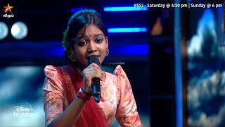 #Afina வின் குரலில் "நாளை இந்த வேளை பார்த்து ஓடி வா நிலா" | Super Singer Junior 8