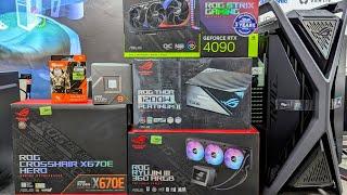 BEST PC BUILD BD 2024 ASUS ROG X670E AMD 9 7950X3D ROG RTX4090 Step to Step assembly