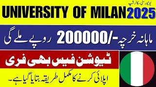 Study in Italy for FREE with University of Milan Scholarships 2025