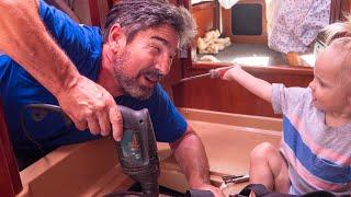 BOAT WORK FAIL - When things go sideways! - Sailing Vessel Delos Ep. 312