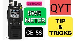 QYT CB-58 SWR METER & TIPS -