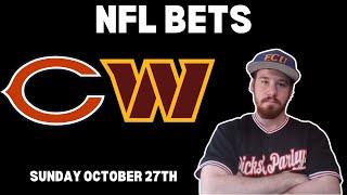 NFL Free Pick For October 27th, 2024 - Chicago Bears @ Washington Commanders | Earle Sports Bets