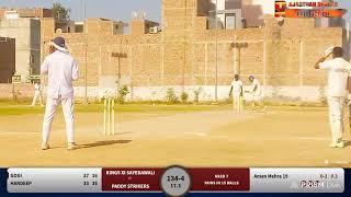 Kings xi Sayedawali vs Paddy Strikers ABOHAR 3RD CRICKET LEATHER LEAGUE 1ST SEMI FINAL MATCH