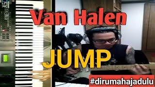 JUMP - Collabs at Home | Solo Guitar Vs Keyboard #jamsesion #dirumahaja #friend