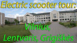 Electric scooter tour (50 km): Vilnius, Lentvaris, Grigiškės, Gariūnai, Karoliniškės. 4K60