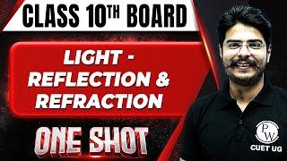 LIGHT - REFLECTION & REFRACTION in 1 Shot FULL CHAPTER COVERAGE (Concepts +PYQs) | Class 10th Boards