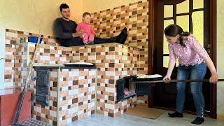 Baking Bread & Installing New Doors  | Village Family Life in the Carpathians ‍‍