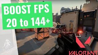 Valorant Act 3 - How to BOOST FPS and Increase Performance on any PC 2021