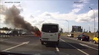 Авария с пожаром на ТТК 24.07.2014