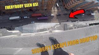 SECURITY ESCAPE FROM ROOFTOP SECURITY!