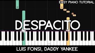 Luis Fonsi - Despacito ft. Daddy Yankee (Easy Piano Tutorial)