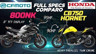 All New CFMoto 800NK ️ Honda CB750 Hornet | Full Specs Comparison 