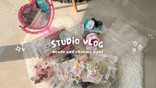 cosy ASMR beads and charms haul for my small jewellery business ️