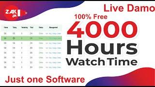 The Rise of YouTube Watch Time Free Software by Zak.pk