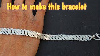 Flat Cuban Link Chain Bracelet / Handmade bracelet / How it's made / Gold Smith Luke