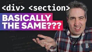 HTML section elements are a lie (sort of)
