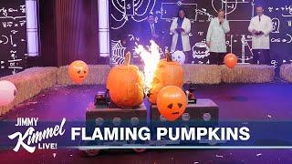 Flamethrowing Jack-o’-lanterns & Pumpkin Smash with Science Bob Pflugfelder & Tiffany Haddish