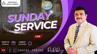 Sunday Service Live || 24th NOV 2024 || Ps. R. Raju || Suvarna || Daniel Deeven