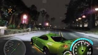 NFS underground 2: Best Supra for Drifting (free run mode)