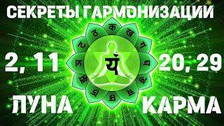 СЕКРЕТЫ ГАРМОНИЗАЦИИ 2 В ЧИСЛЕ КАРМЫ. ЛУНА В НУМЕРОЛОГИИ. 2, 11, 20, 29 ПО ДАТЕ РОЖДЕНИЯ