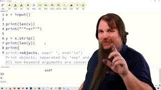 Python Intro Ep 09 - String Parsing with strip() and split()