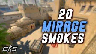 TOP 20 MIRAGE SMOKES in CS2