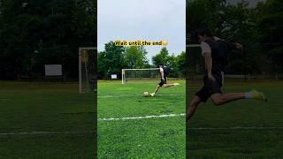 Hitting that Top Bin Under the Rain ️ #football #soccer #futbol #viral