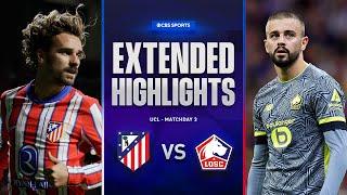 Atlético Madrid vs. Lille: Extended Highlights | UCL League Phase MD 3 | CBS Sports Golazo