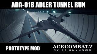 ADA-01B ADLER Prototype Tunnel Run - Ace Combat 7 Mod Gameplay