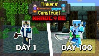 I Survived 100 DAYS in Modded HARDCORE Minecraft