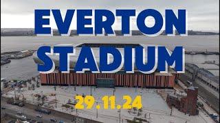 NEW Everton Stadium  Bramley Moore Dock Restricted View??!! 29.11.24