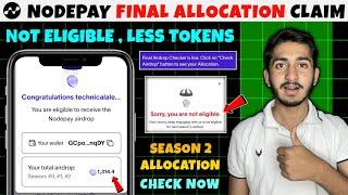 Nodepay final Airdrop checker is live | Nodepay Airdrop not eligible | Nodepay Airdrop new update