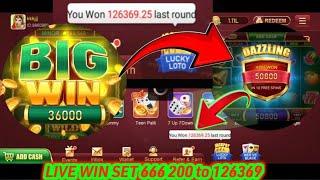 LIVE JACKPOT WIN VIDEO IN HAPPY TEENPATTI 200 SE 126000 JACKPOT