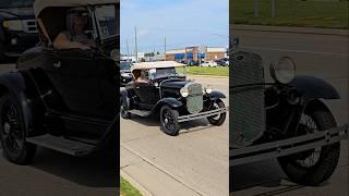 Ford Model A Classic Car Drive By Engine Sound Fort Street Cruise 2024