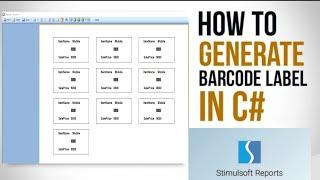 Stimulsoft Report Create and Print Barcode || Using C# (.Net) || Simple Print Barcode in Stimulsoft