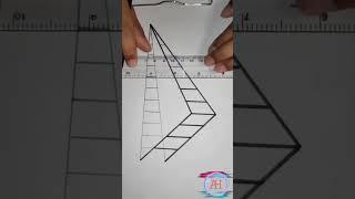 #shorts/3d ladder illusion drawing with easy Tricks