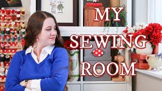 Organizing My Sewing Room - Before and After!