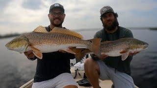 Fishing INSHORE for BIG REDFISH! (Brunswick Georgia)