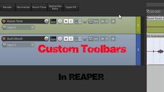 Creating a Custom Toolbar in REAPER