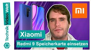 Xiaomi Redmi 9  Speicherkarte einsetzen - Micro SD