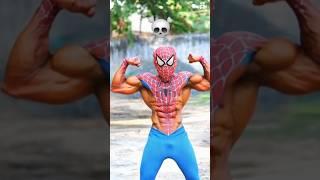 Bodybuilder spider man ️ #spiderman #marvel #funny #comedy #shorts @jackeythespiderman