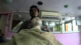 Индийский массаж русского лица. Indian massage russian faces.